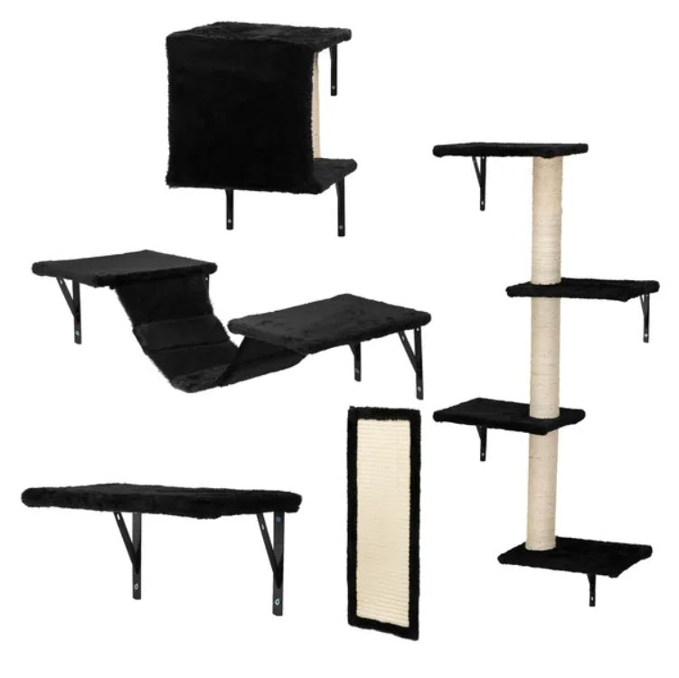 Ensemble d'Escalade Mural pour Chat (5 pièces)